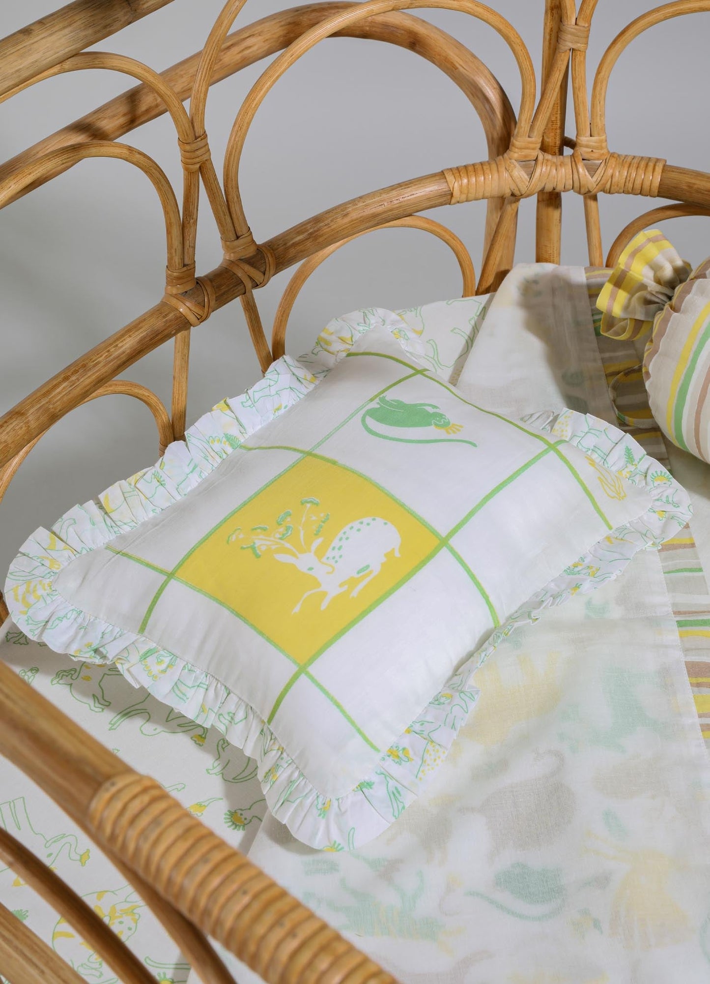 Safari Safari Green Baby Pillow