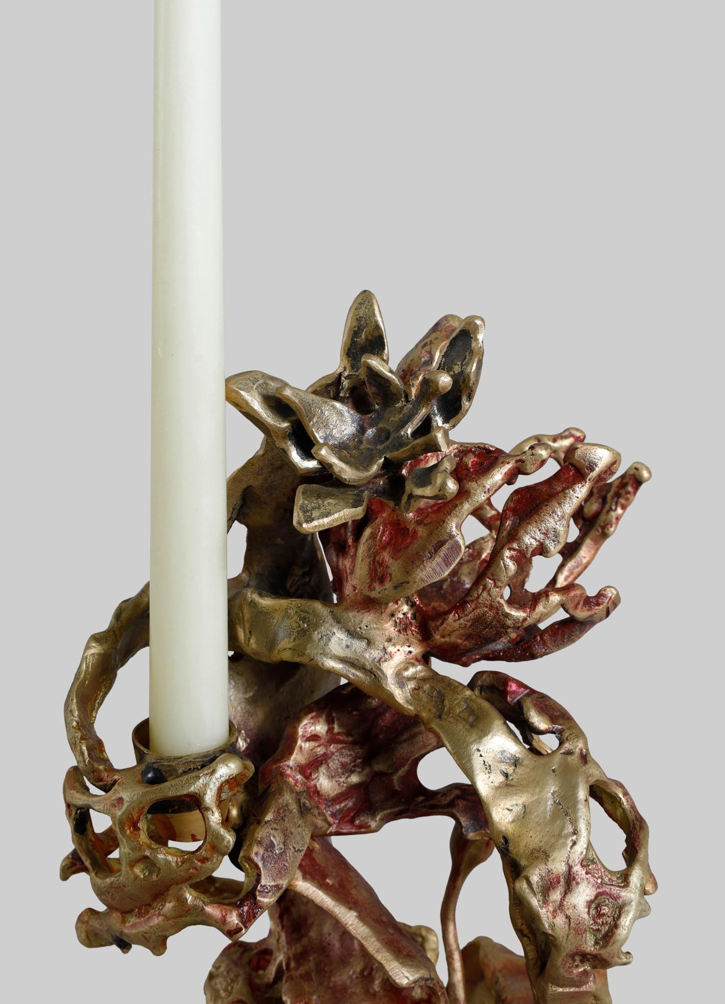 luxury candle stick holder viya brass assorted