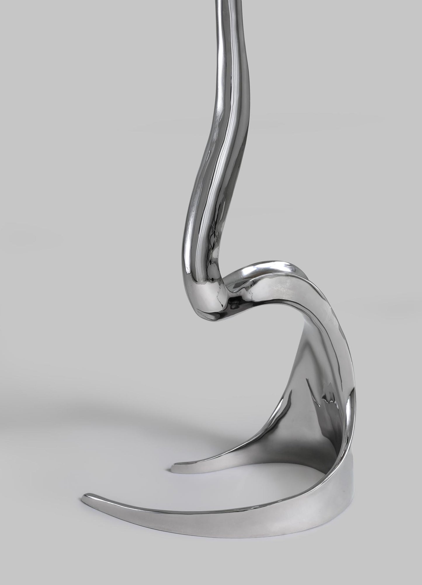 Metal horse bit on a gray background viya designer luxury table lamp