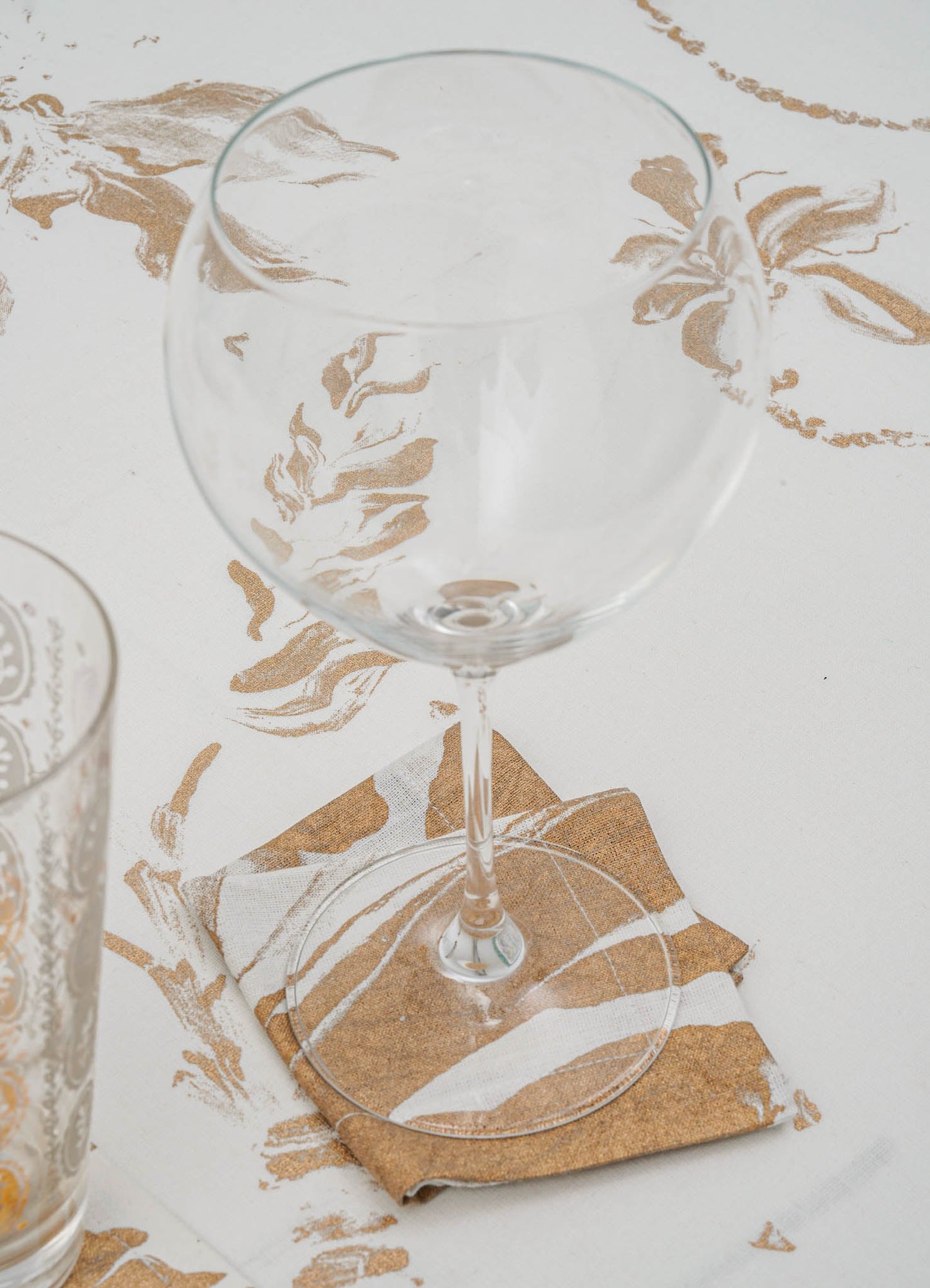 Blossom Gold Cocktail Napkins - Set of 4