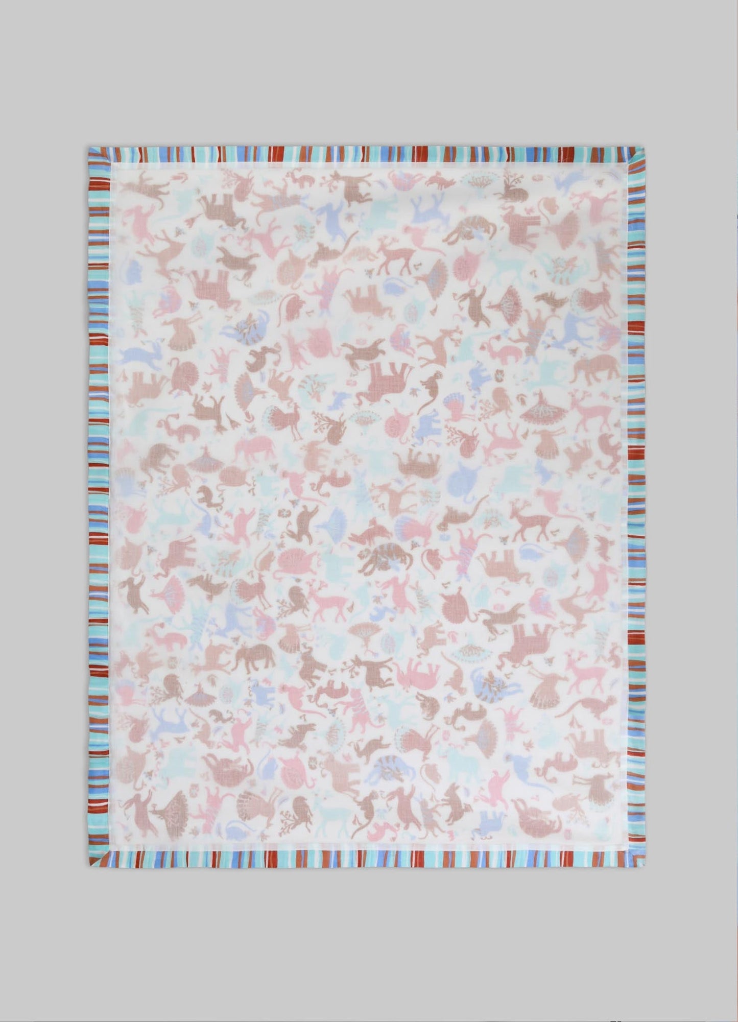 Juego de ropa de cama para bebé Safari Safari Aqua y Rosa