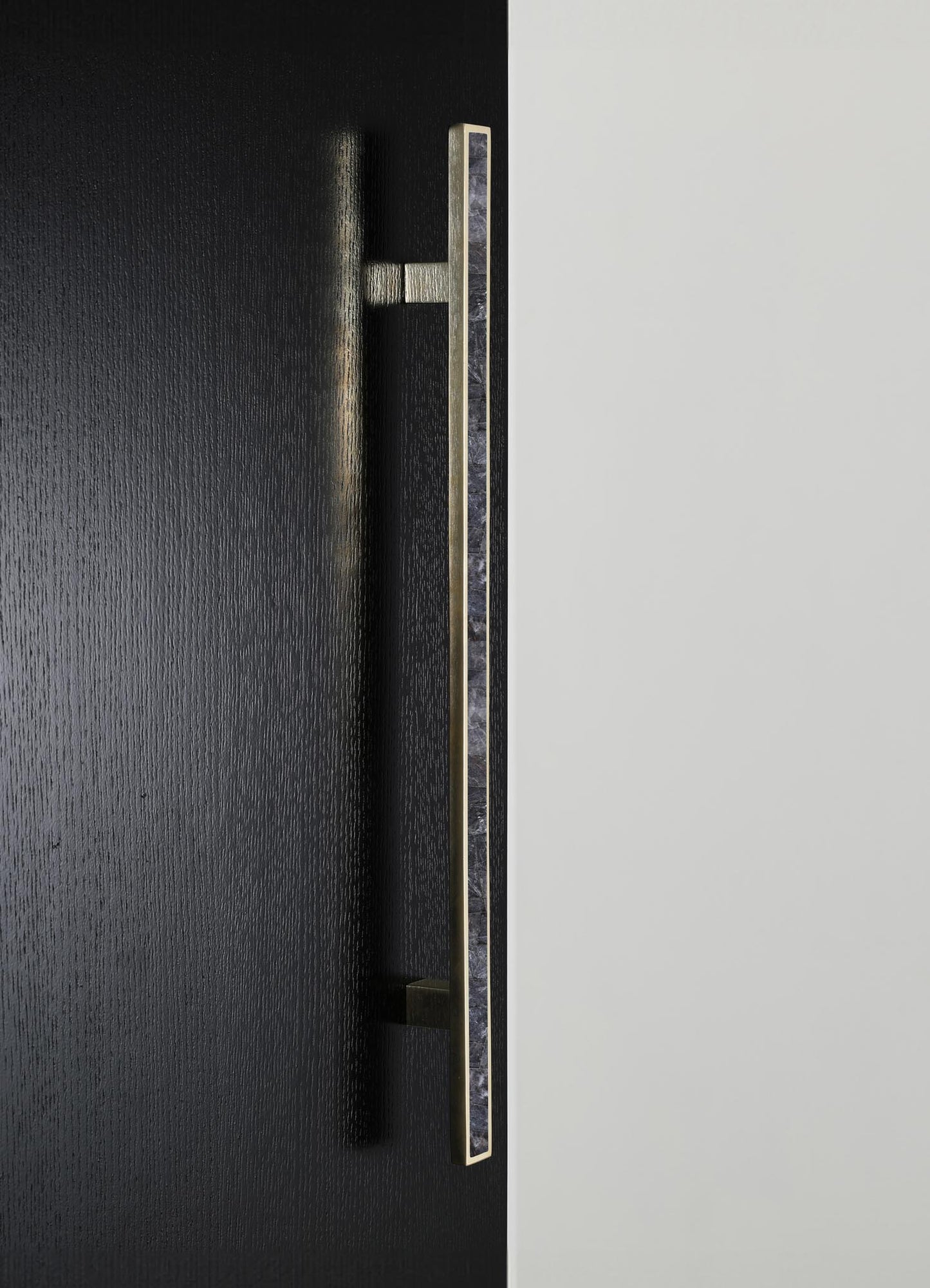 brass inlay stone handles