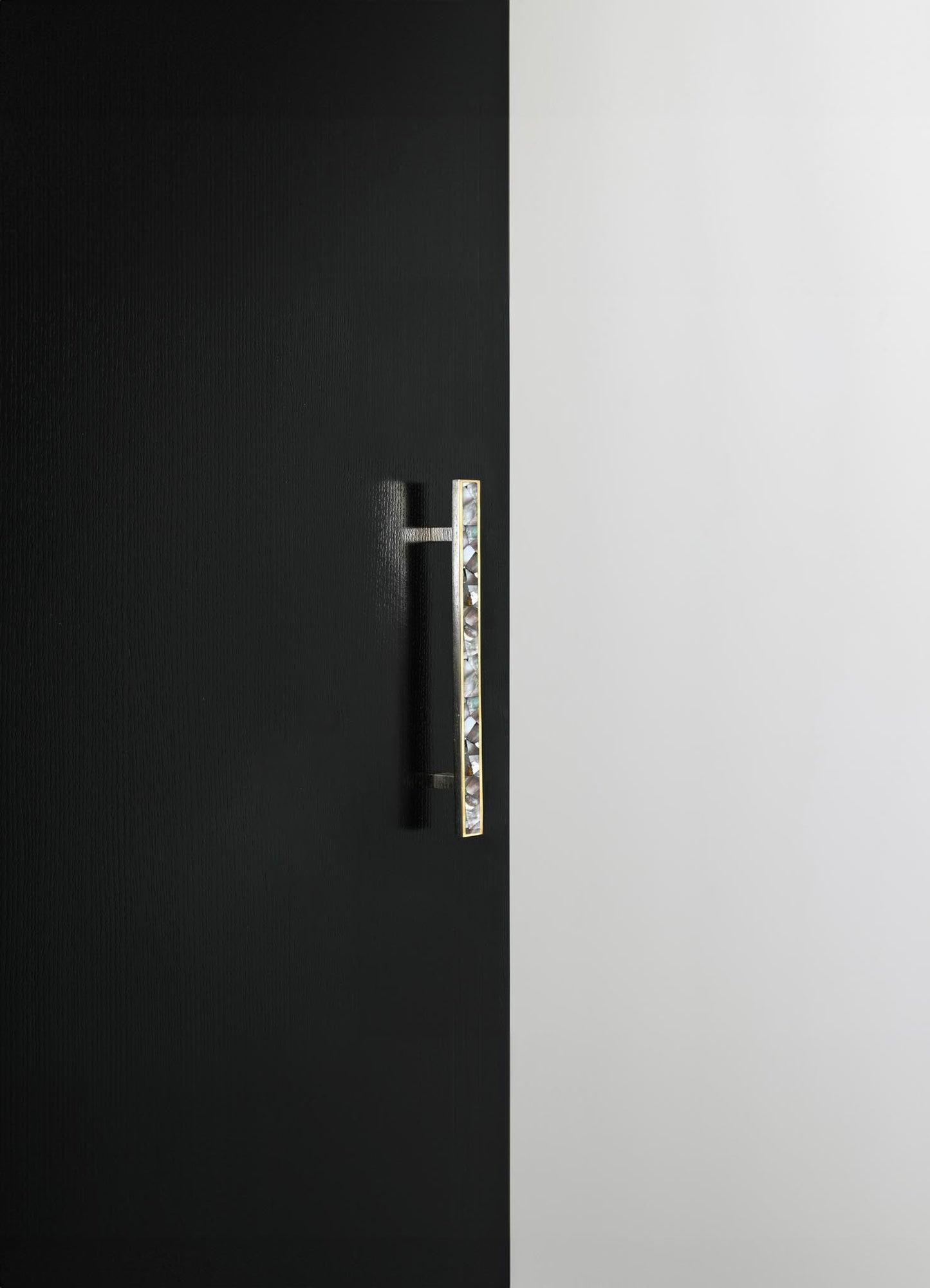 brass inlay stone handles