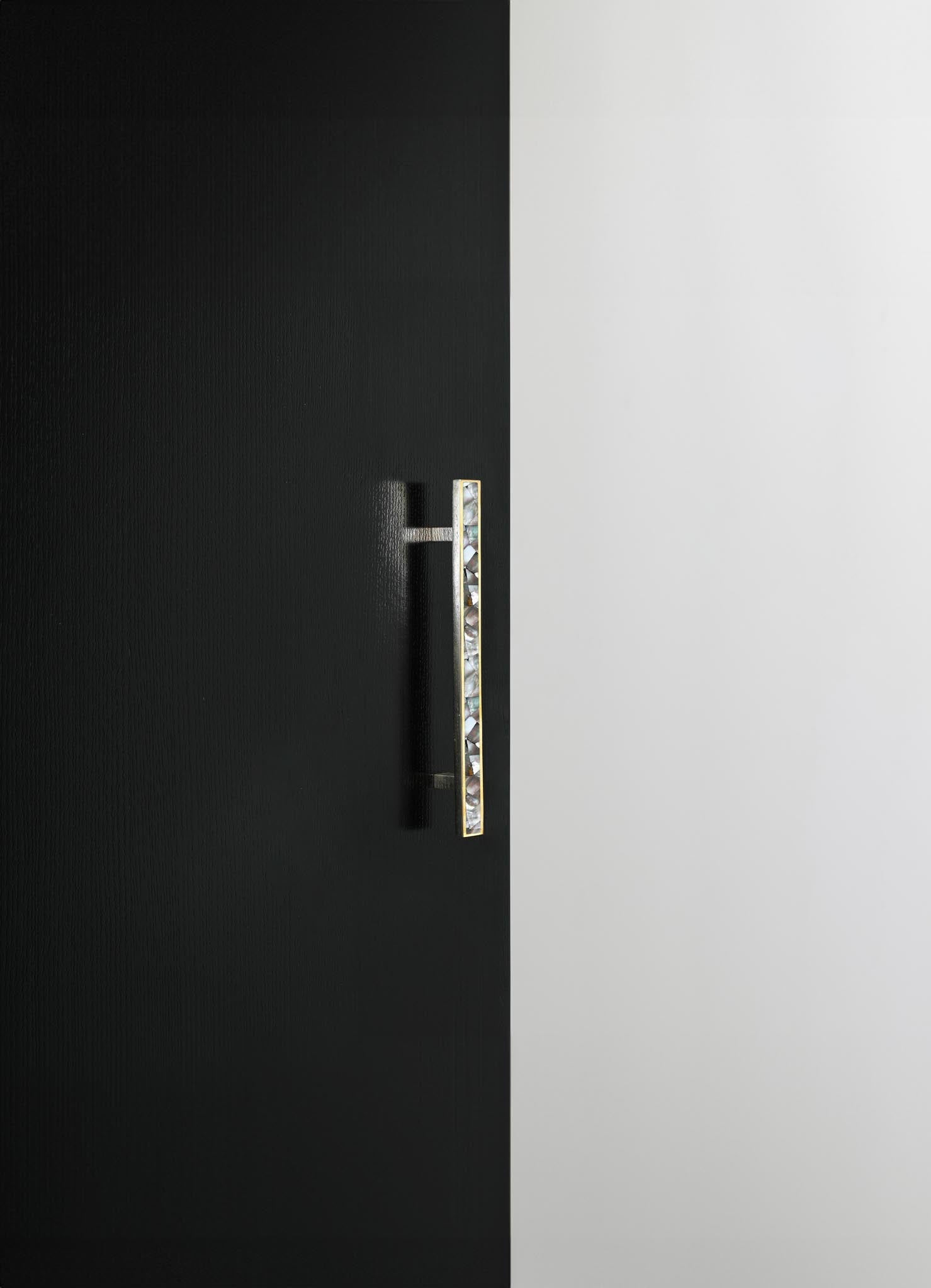 brass inlay stone handles