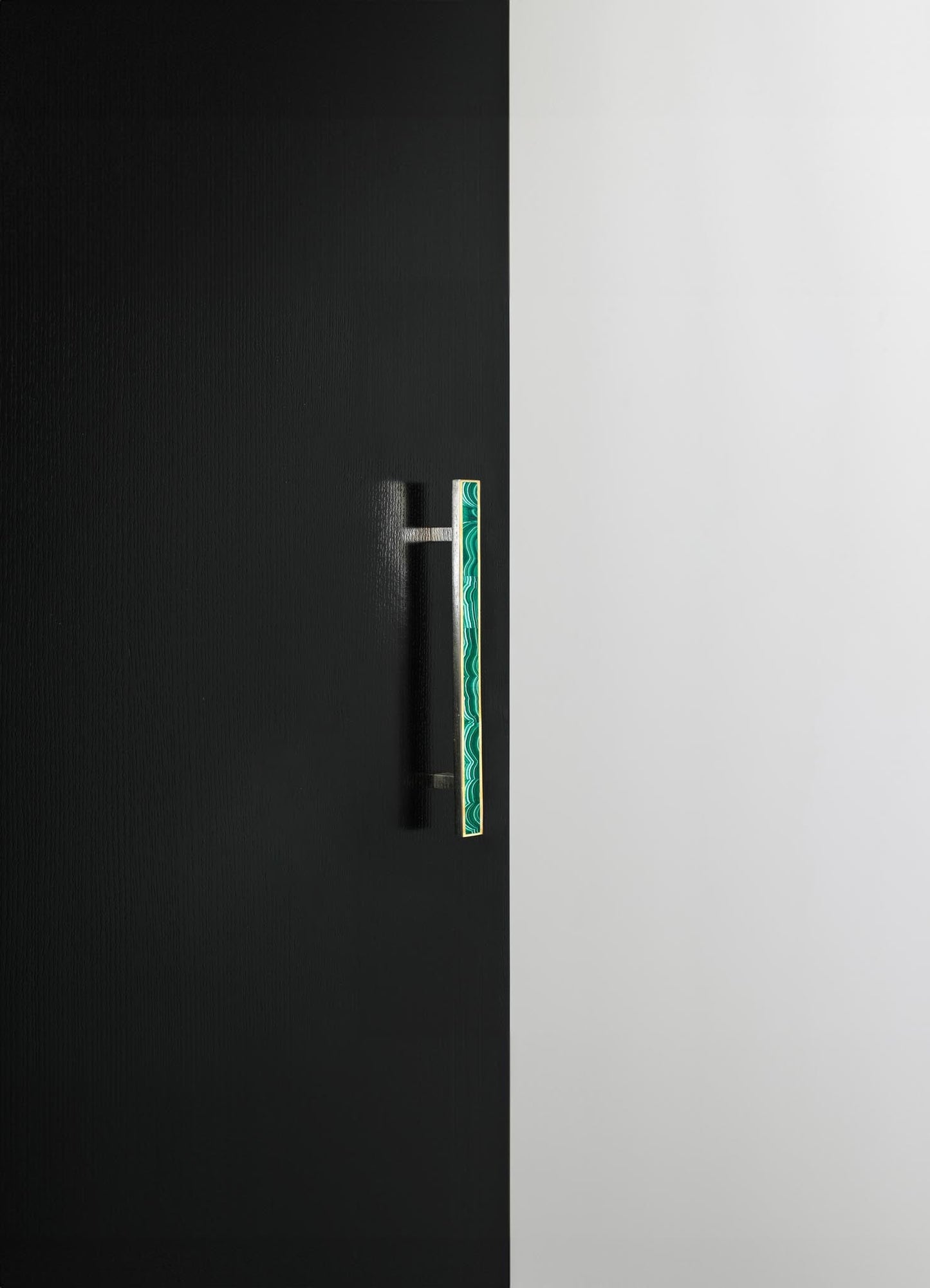 brass inlay stone handles