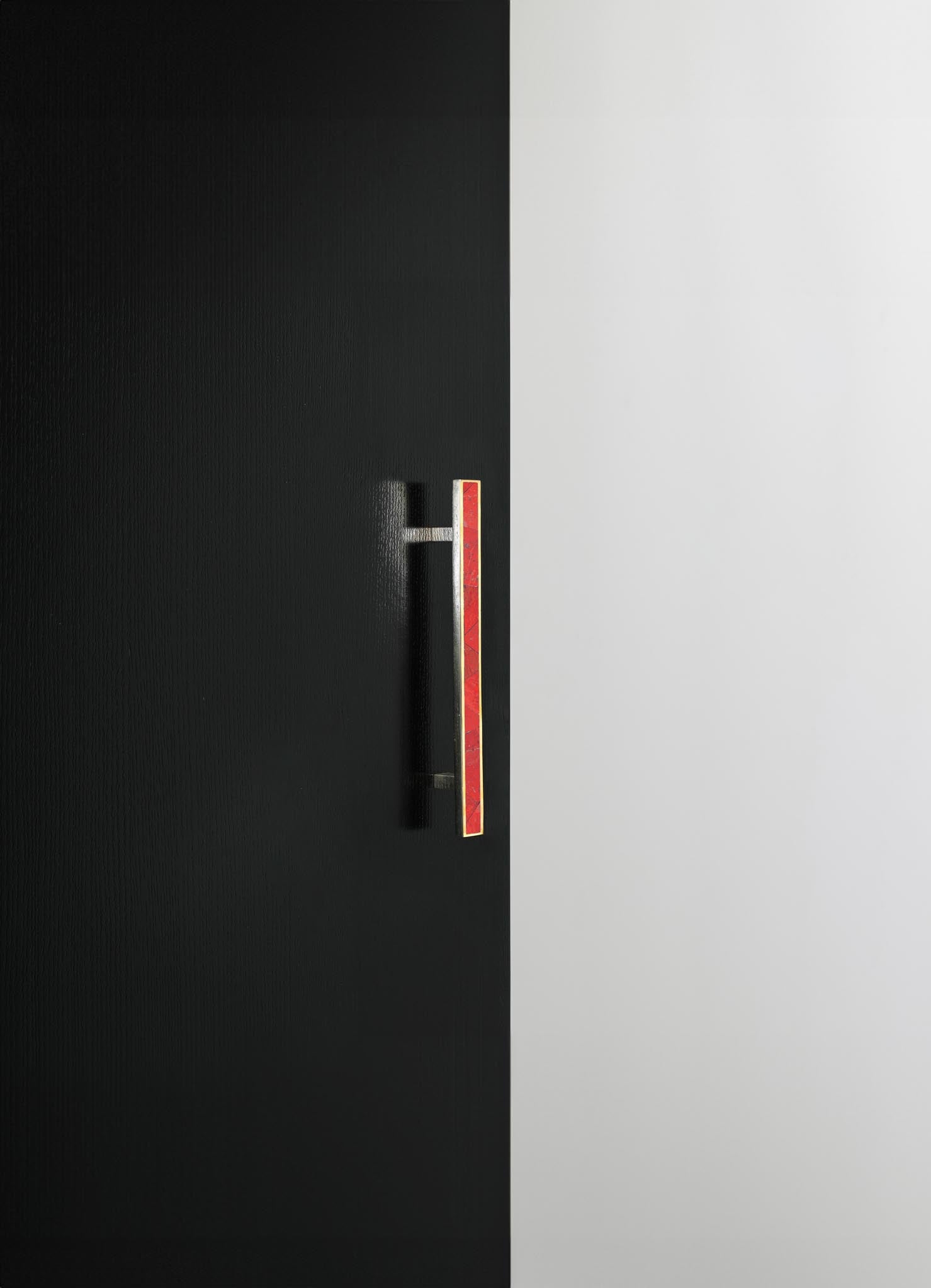 brass inlay stone handles