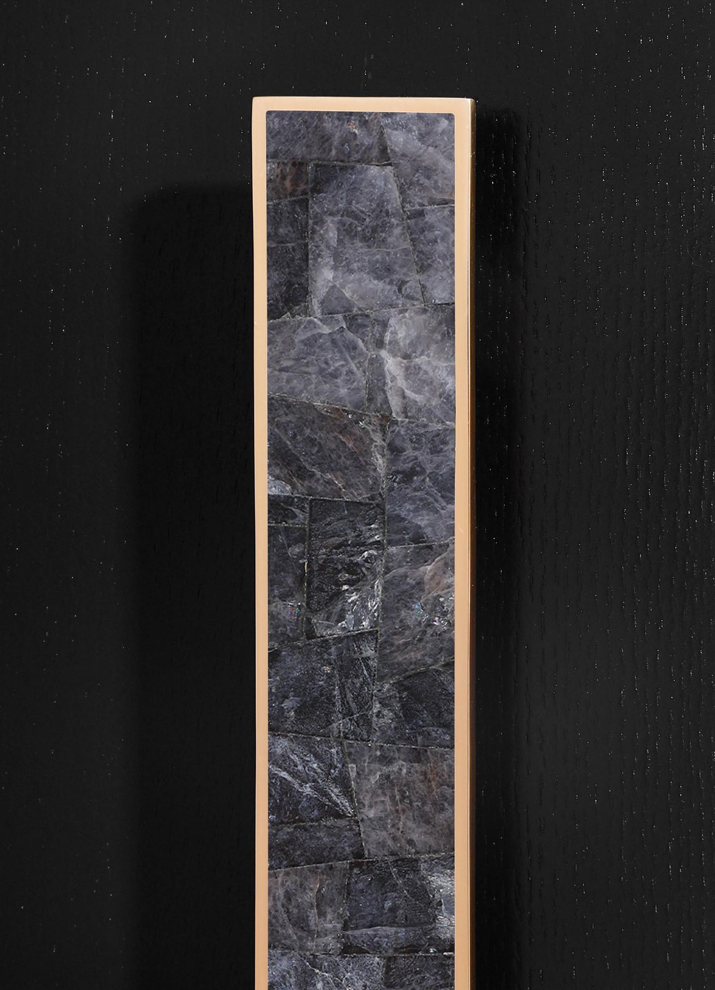 brass inlay stone handles