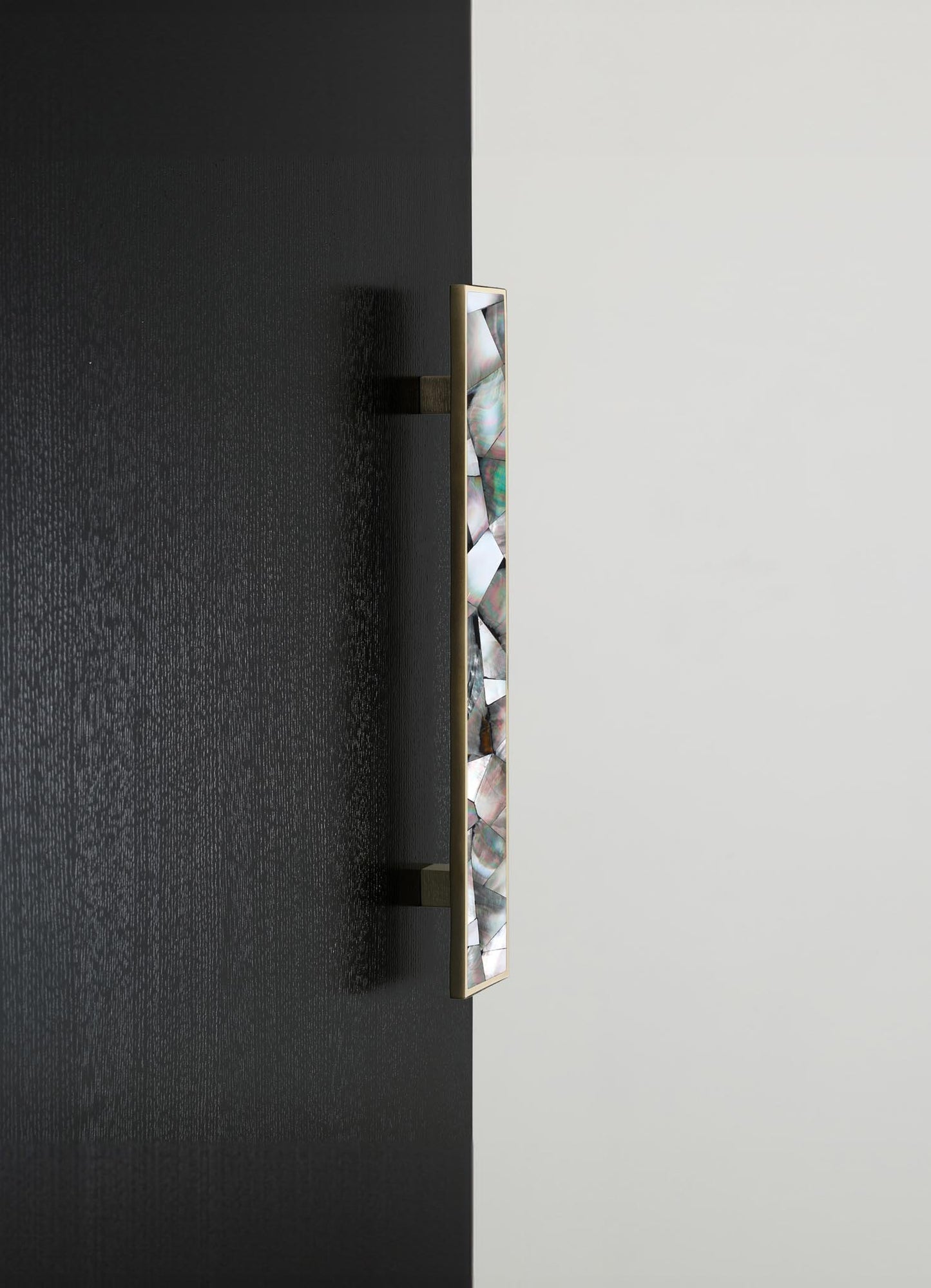 brass inlay stone handles