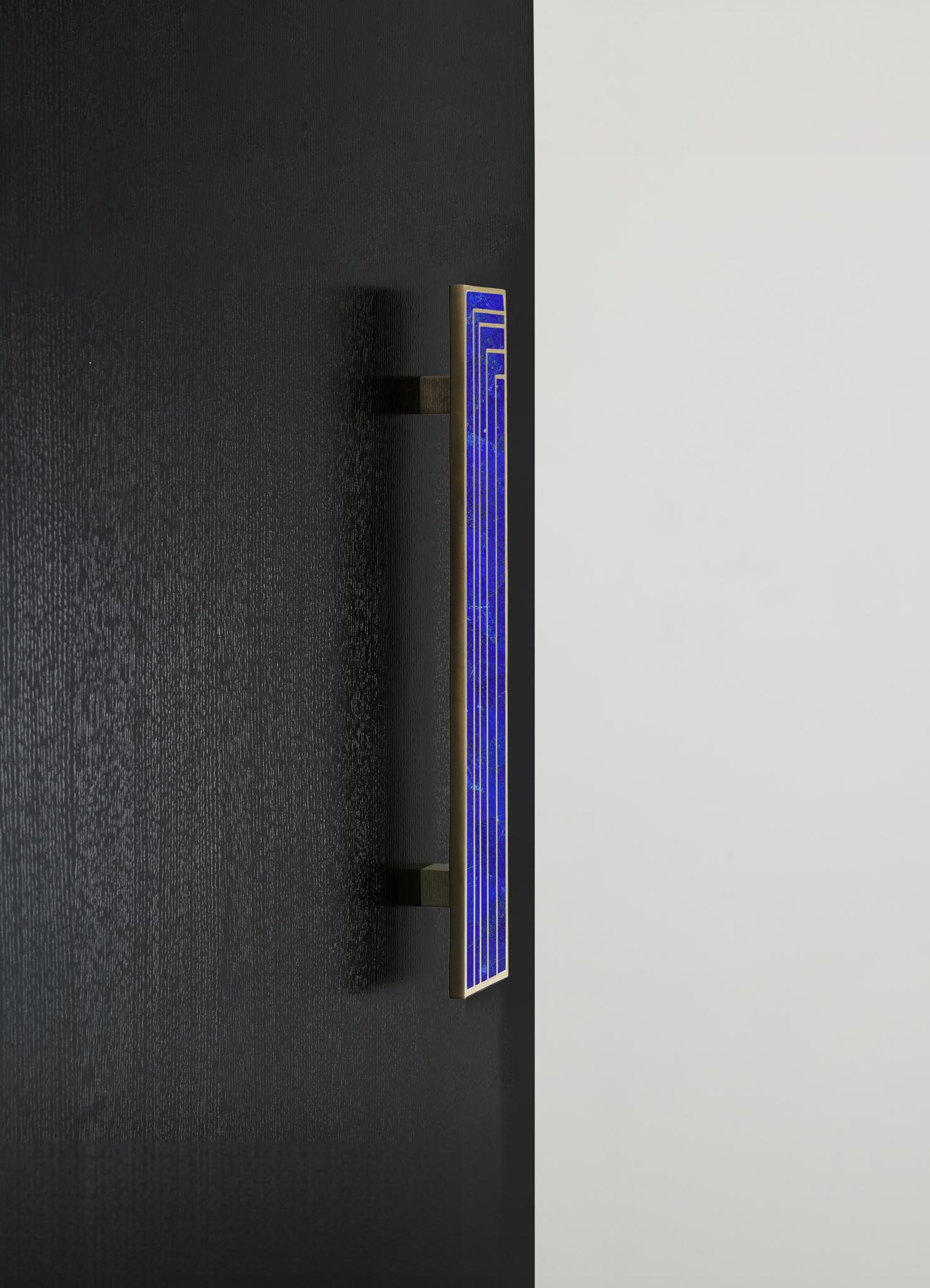 brass inlay stone handles