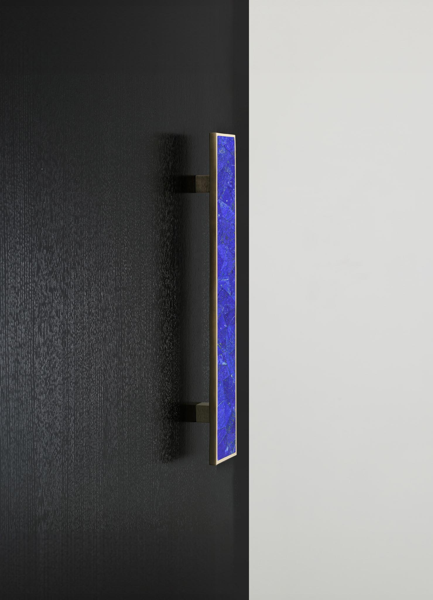 brass inlay stone handles