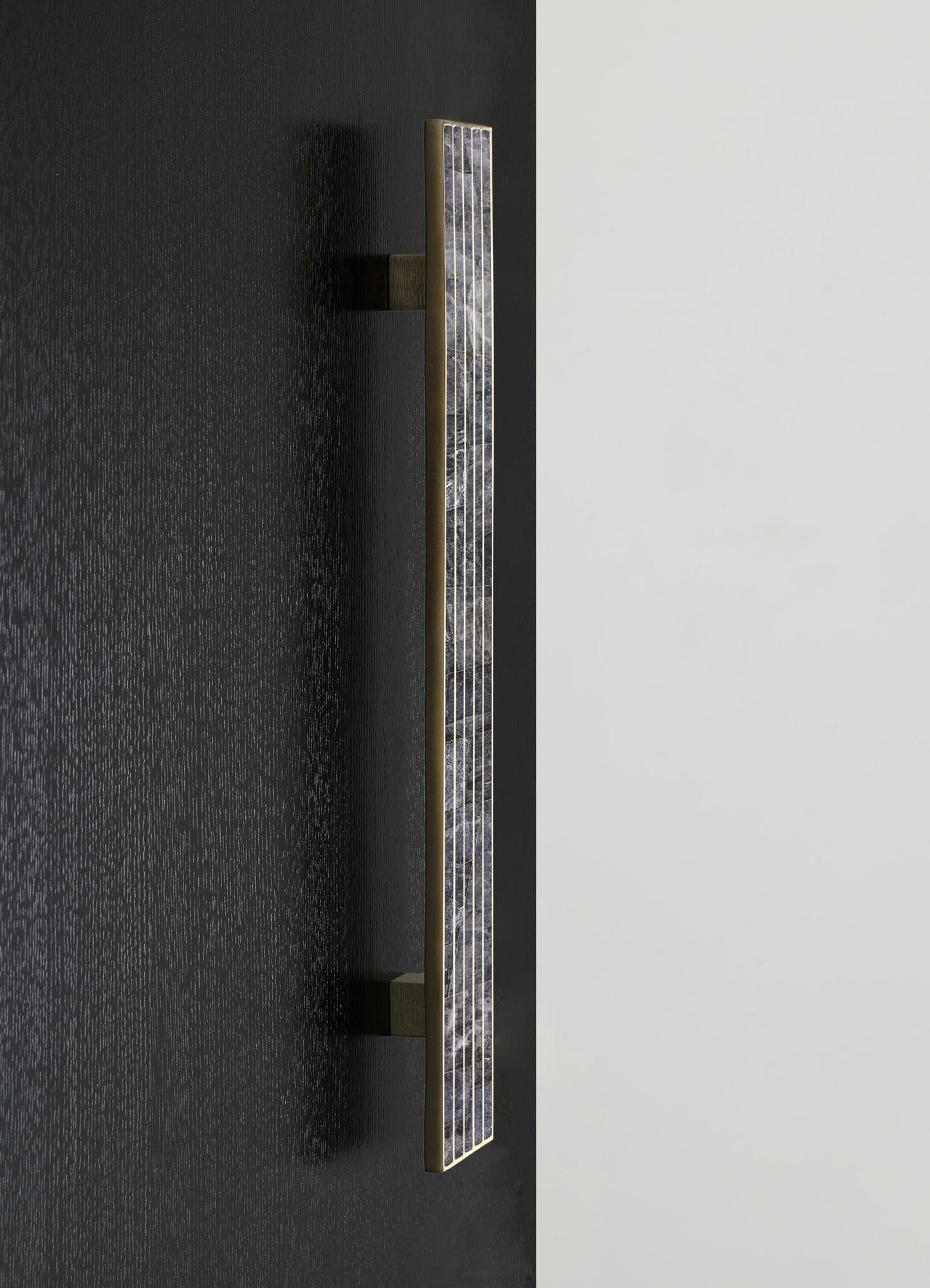 brass inlay stone handles