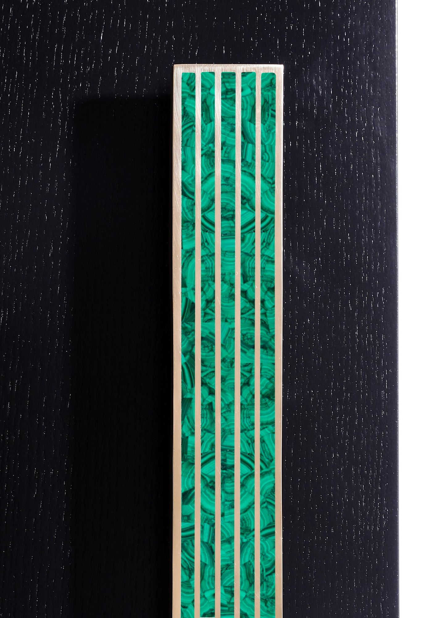 stone handle with brass inlay