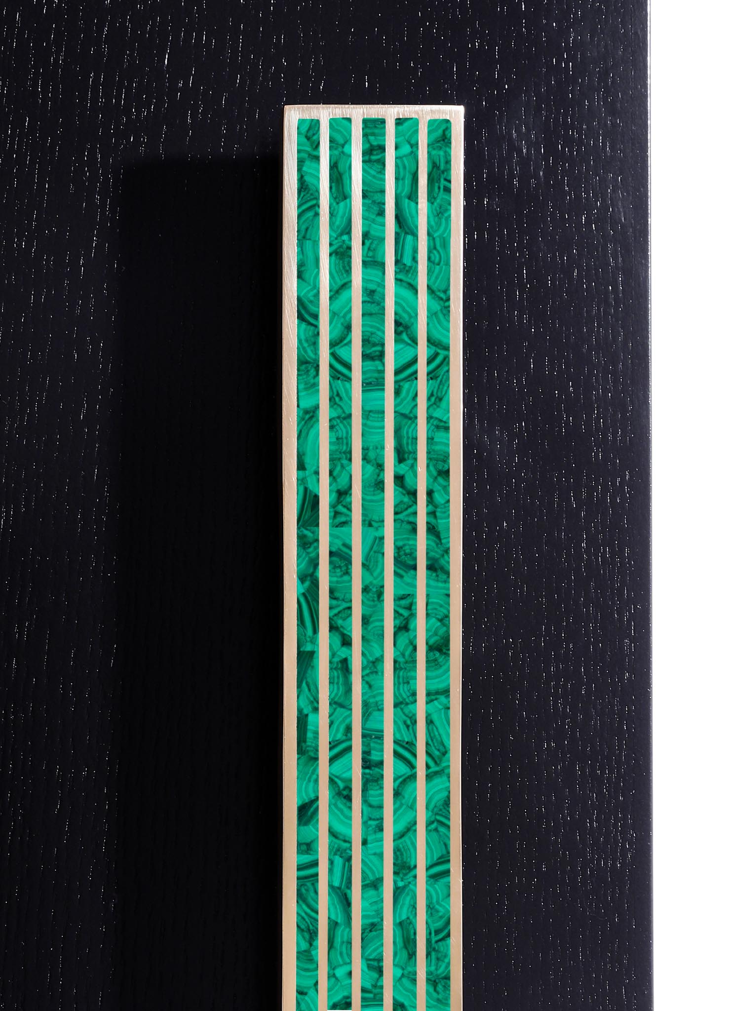 stone handle with brass inlay