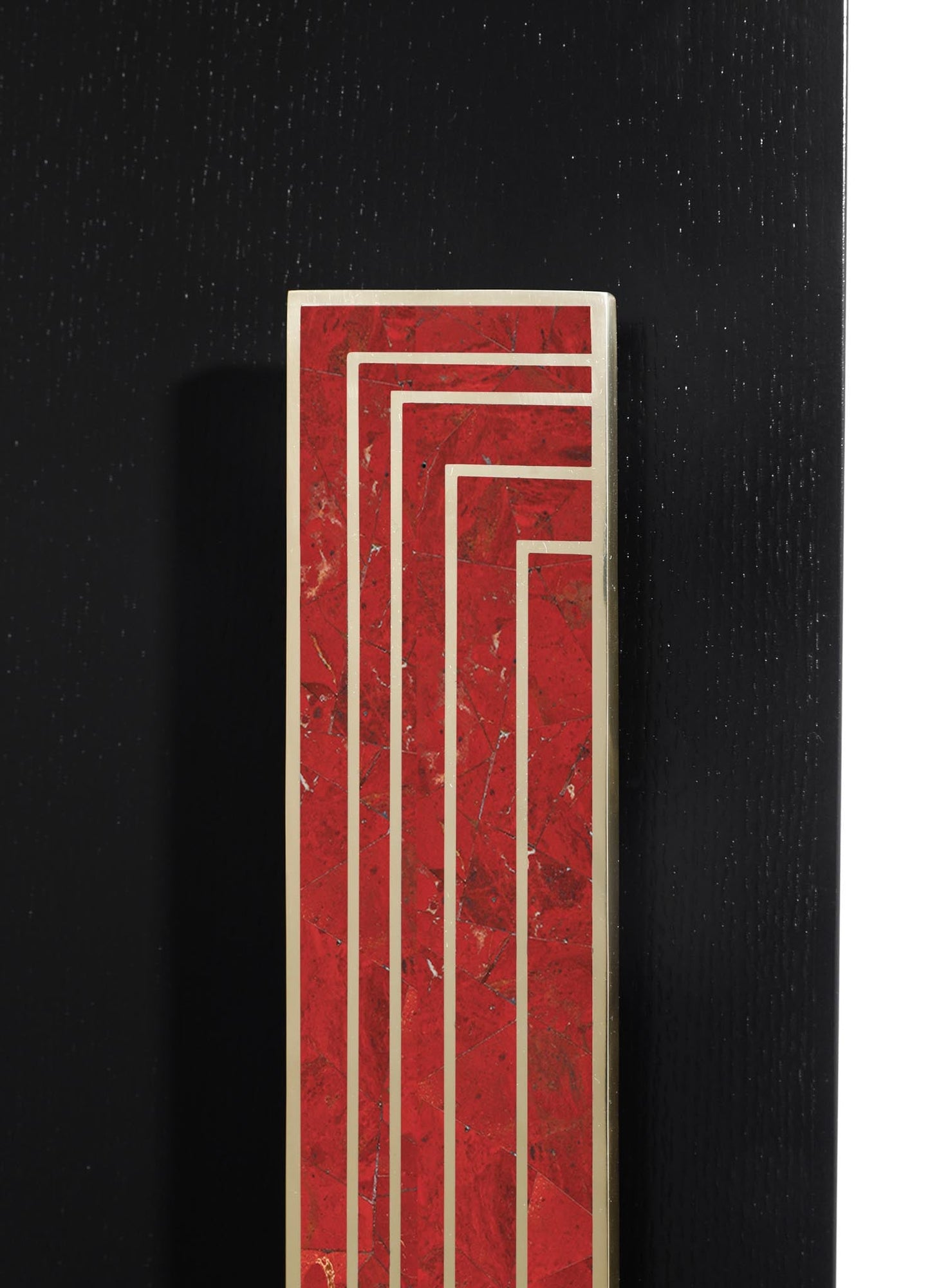 stone inlay brass door handles