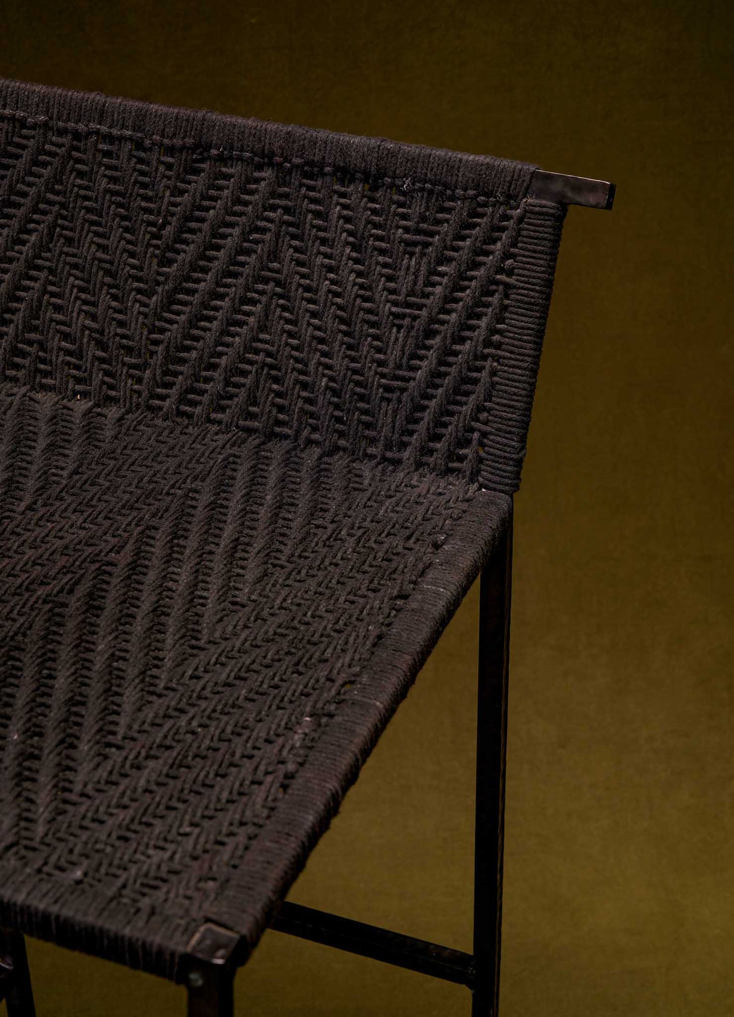 Twist & Knot Black Stool Tall