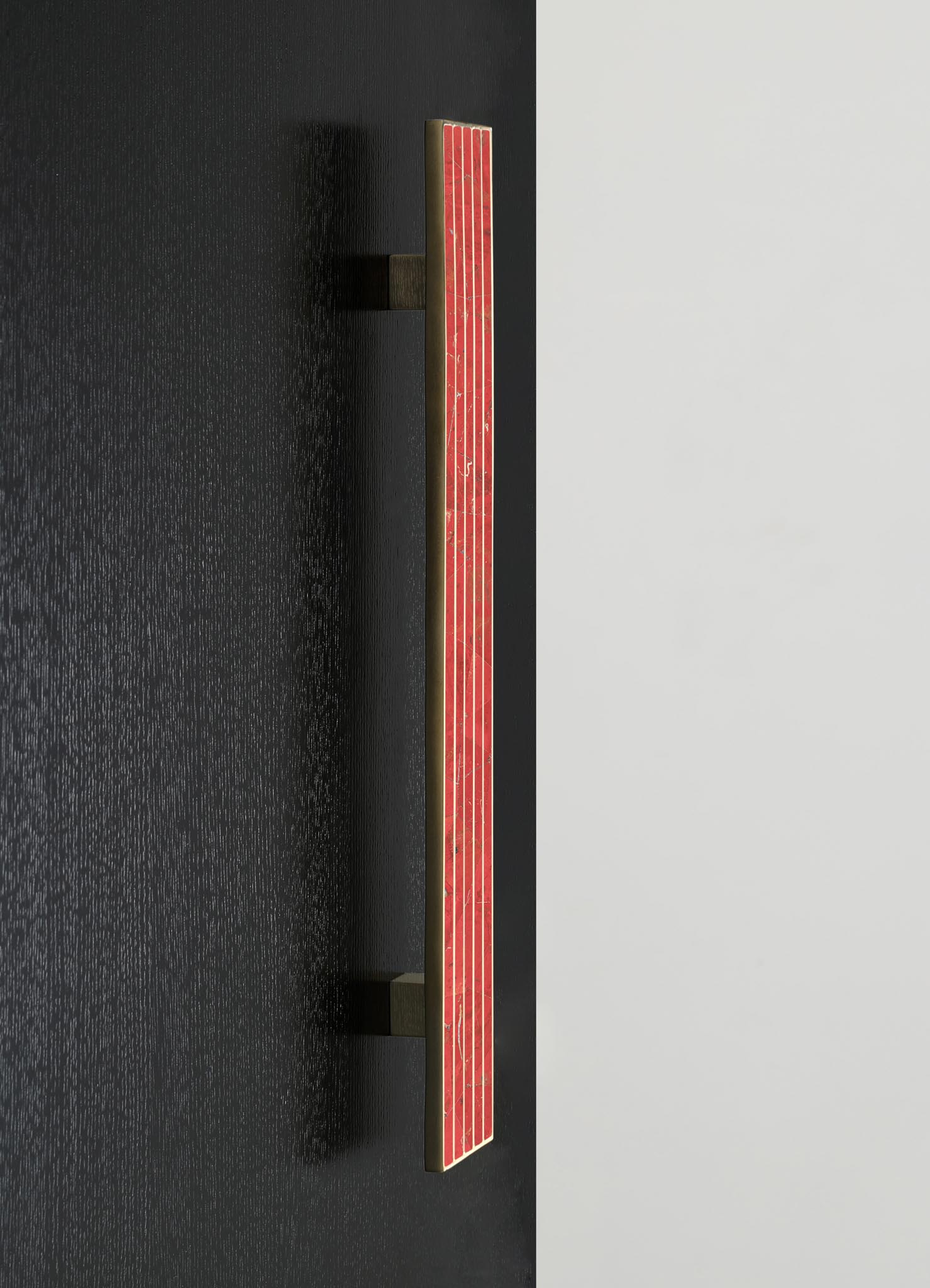 brass inlay stone handles