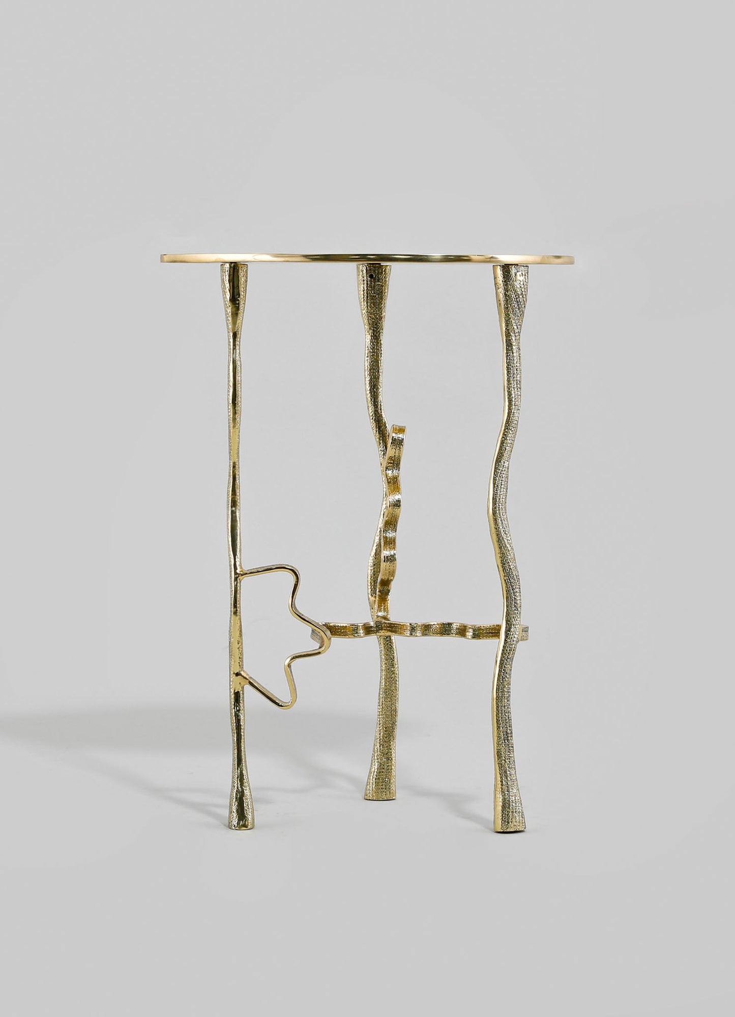 antique brass side table