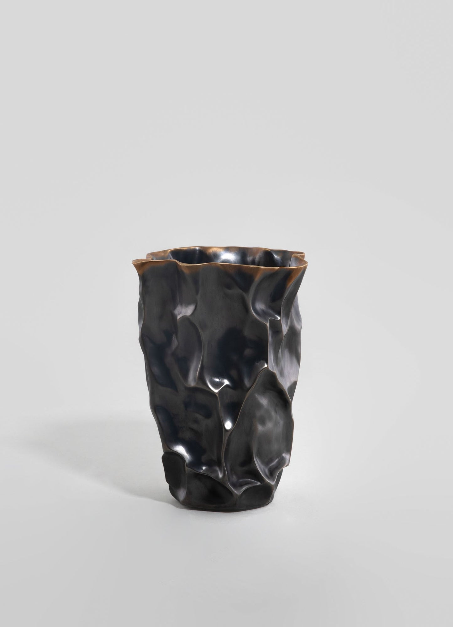 brass handcarfted vase