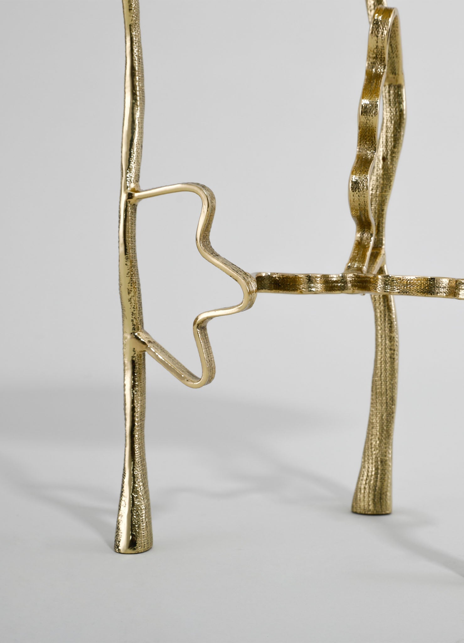 gemstone side table brass stand