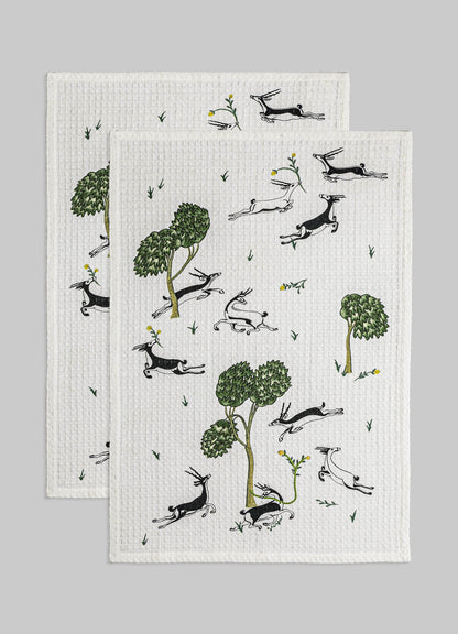 Majestic Blackbuck Hand Towels - Set of 2