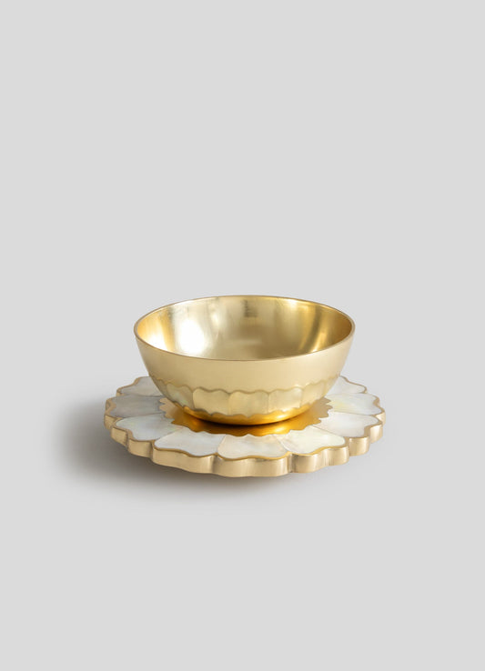 marigold luxury large bowl white