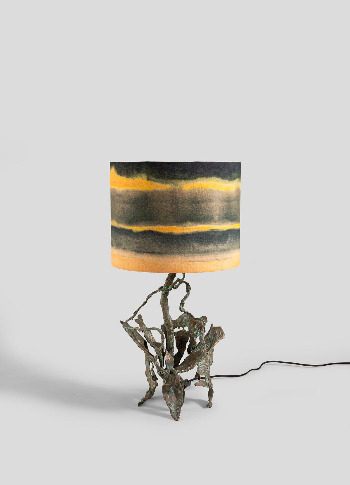Verdigris Brass Table Lamp