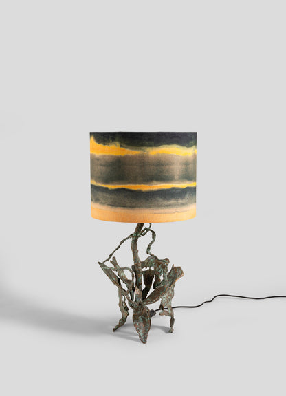 Verdigris Brass Table Lamp