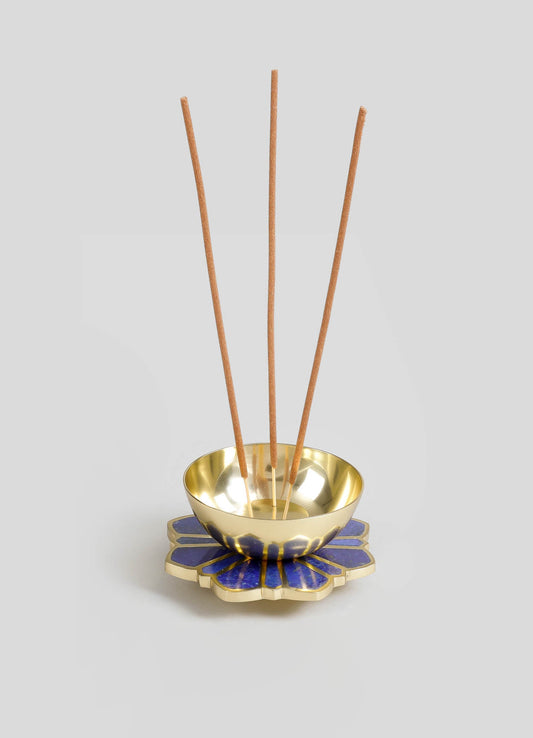 Night Jasmine Blue Incense Stick Holder