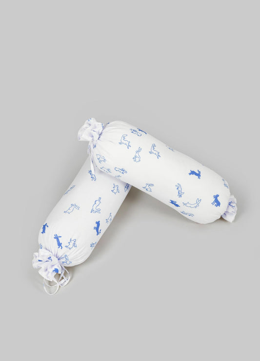 Elephant & Hare Blue Bolsters - Set of 2