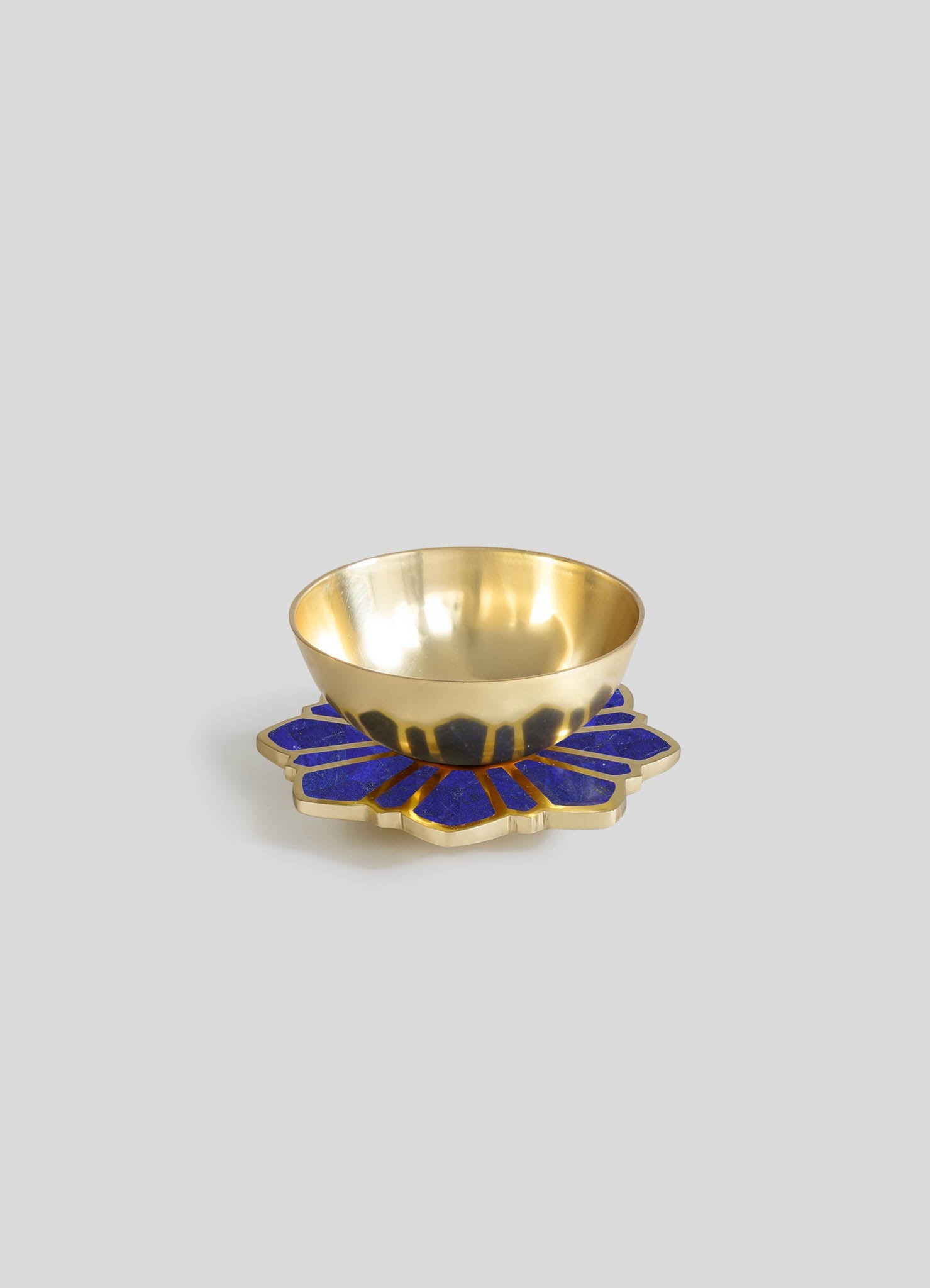 luxury small bowl brass blue