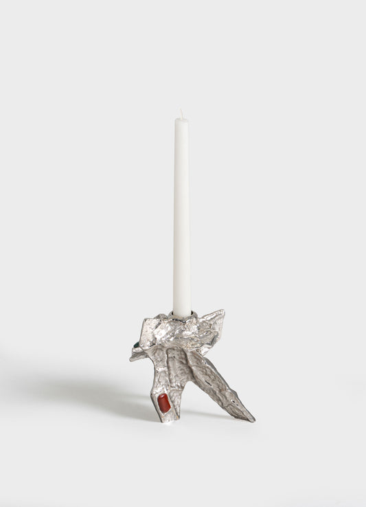 Tutti Frutti Nickel Candle Stand Large