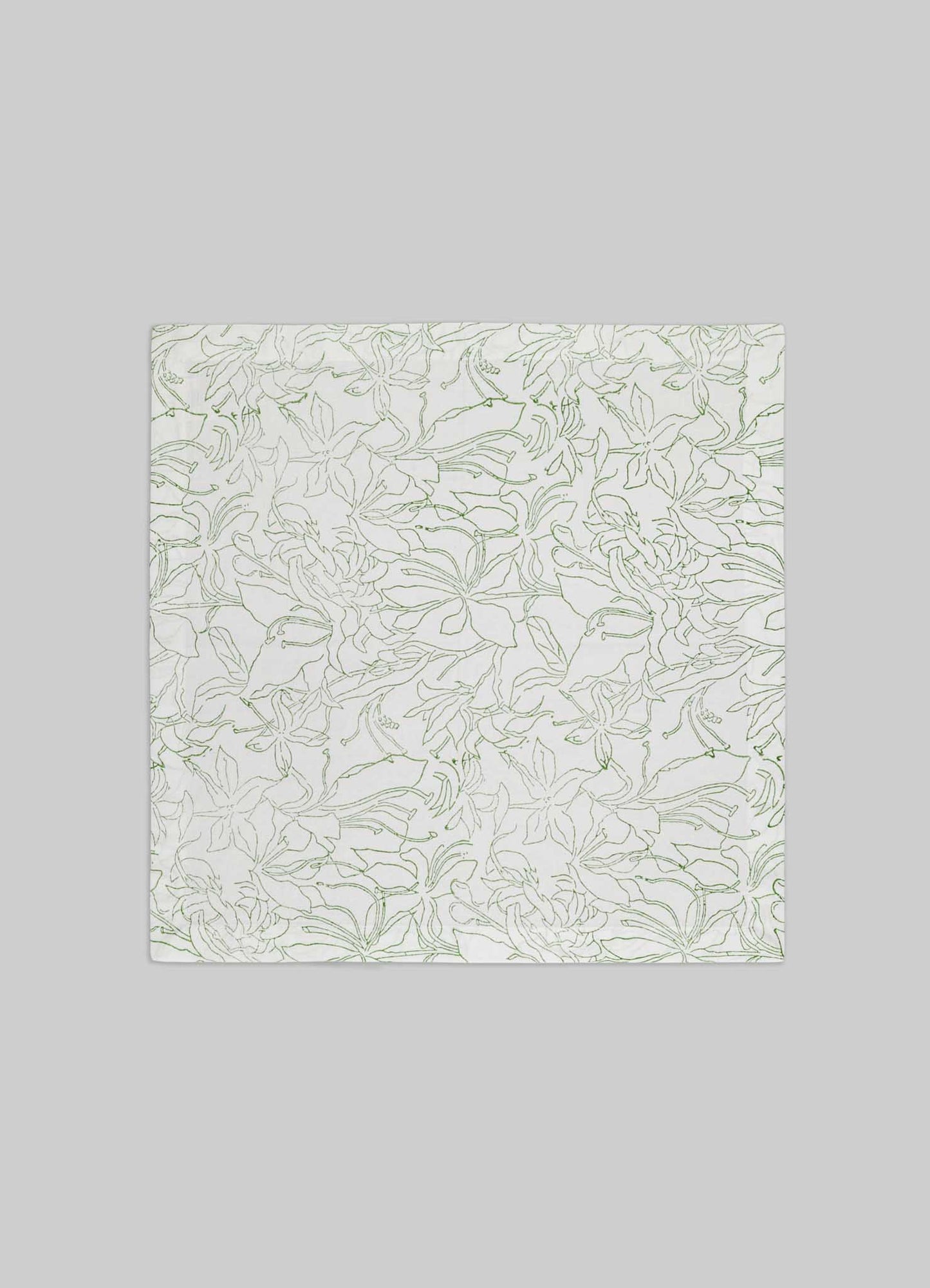Spring Bouquet Green Napkins - Set of 4