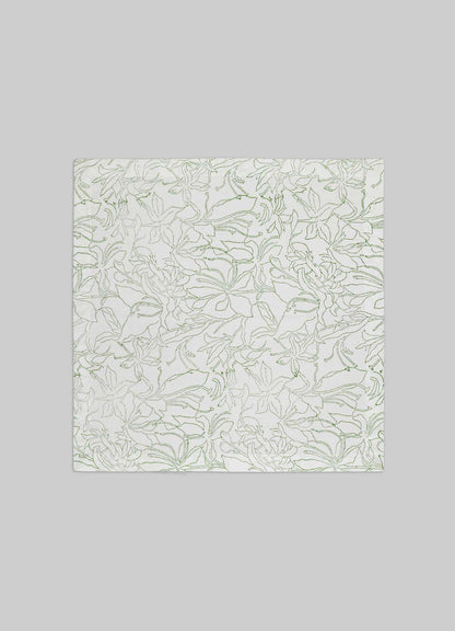 Spring Bouquet Green Napkins - Set of 4