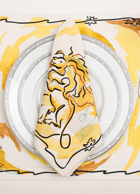 Leo Yellow Napkin