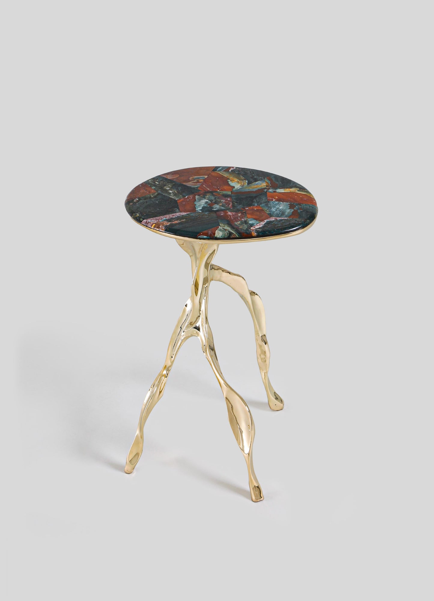 Under The Banyan Gold Side Table Large