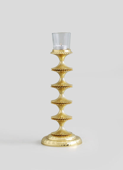 Rambagh Gold Candle Stand Large