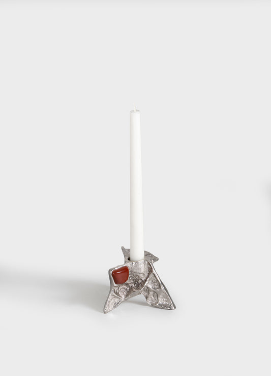 Tutti Frutti Nickel Candle Stand Small