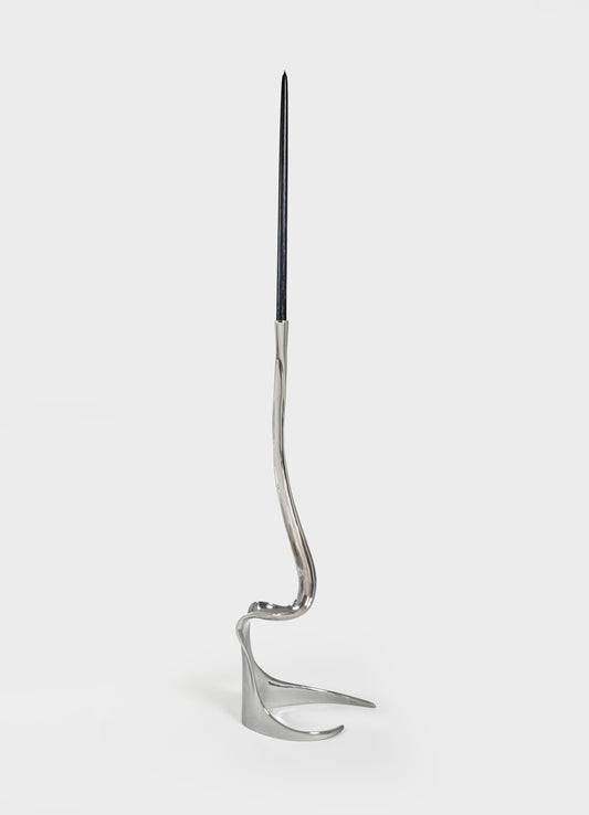 Cobra Nickel Candle Stand