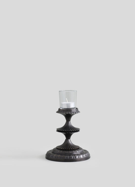 Rambagh Bronze Candle Stand Short