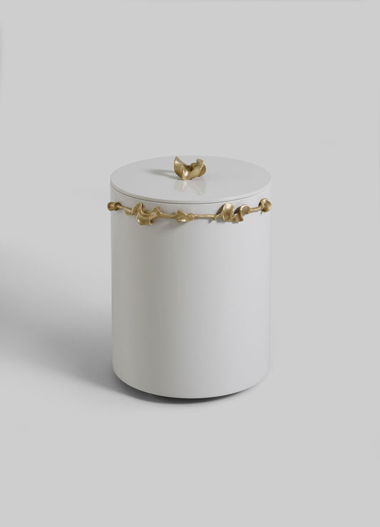Saffron Ecru Bin With Lid