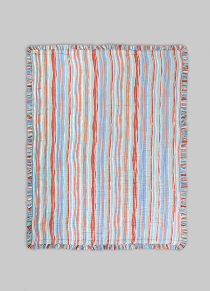 Juego de ropa de cama para bebé Safari Safari Aqua y Rosa