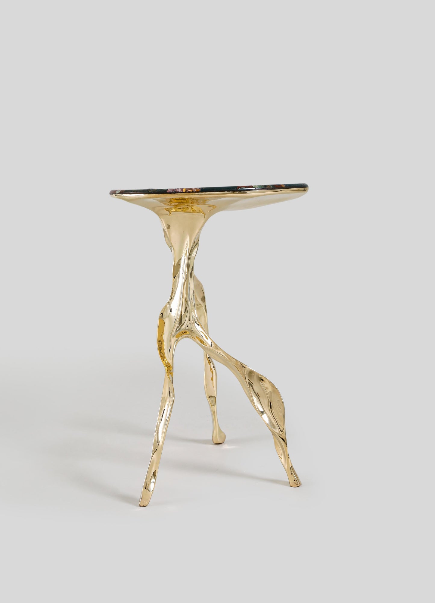 Under The Banyan Gold Side Table Large