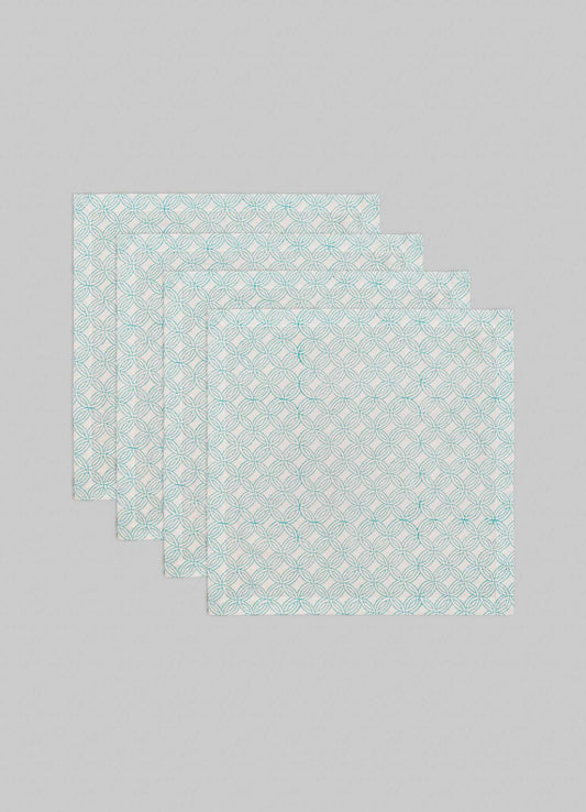 Paigah Aqua Napkins - Set of 4