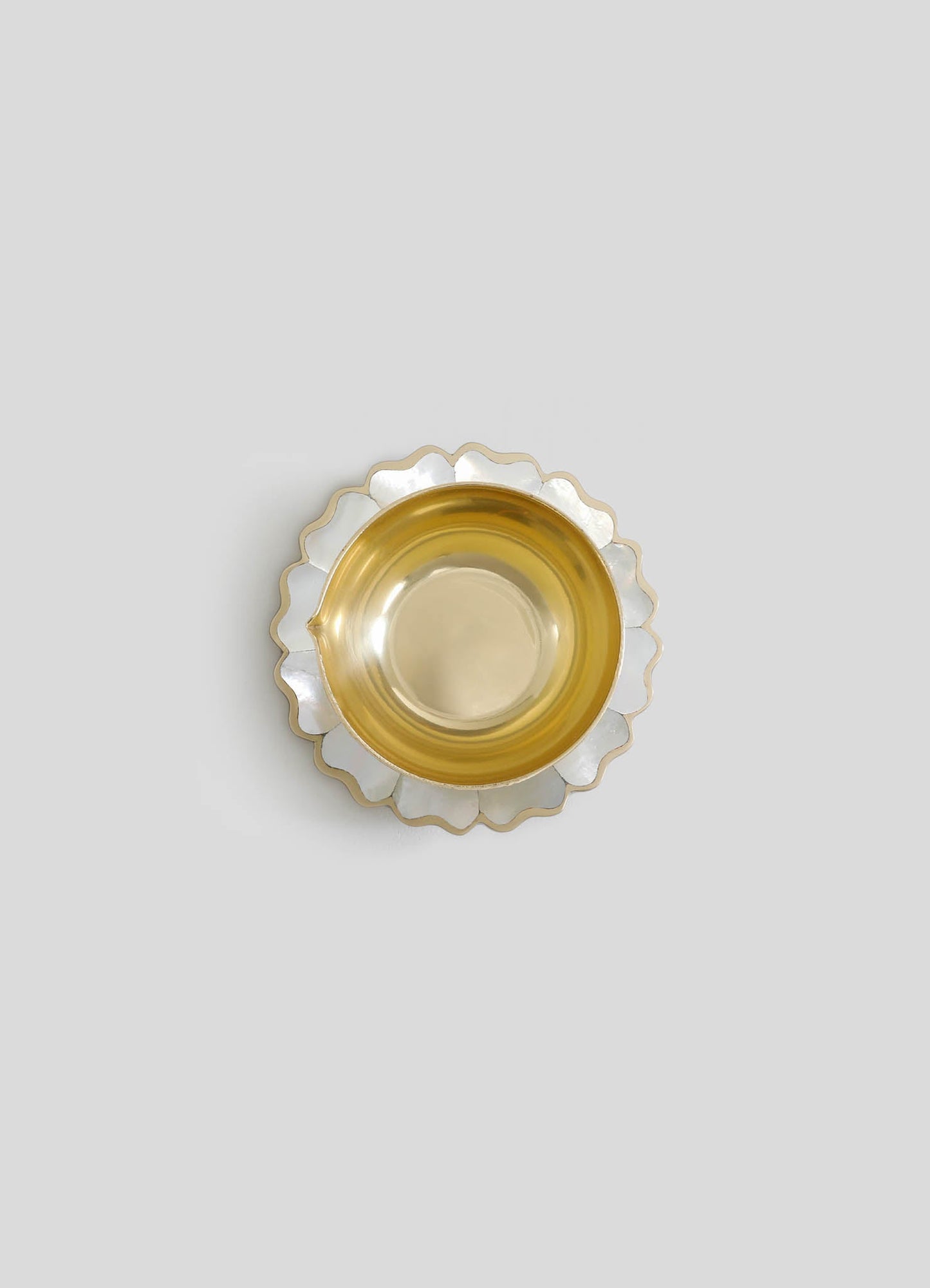 Mystical Marigold White Diya Small