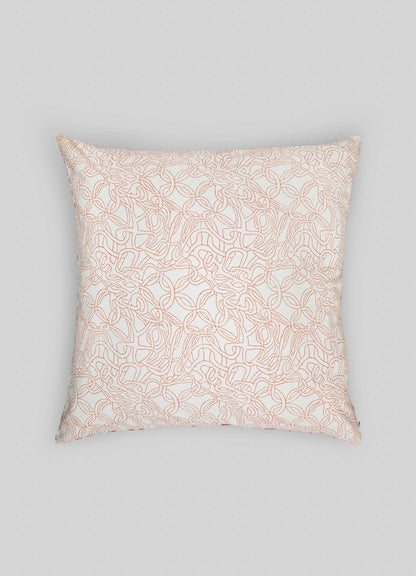 luxury pillow covers viya block print orange and blue