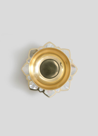 large brass bowls white