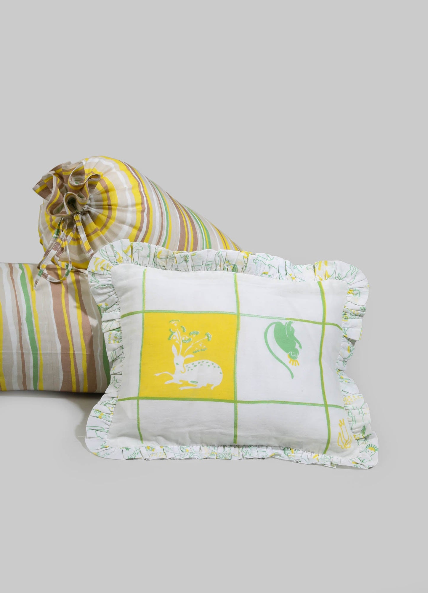 Cuscino e supporti per bambini Safari Safari Verde - Set da 3
