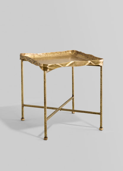 decorative brass tray table