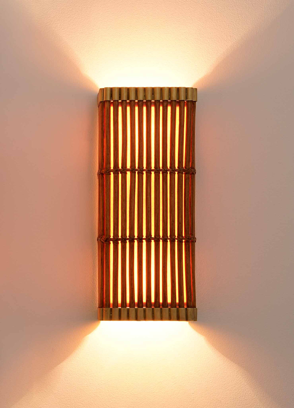Handcrafted Cane Wall Light