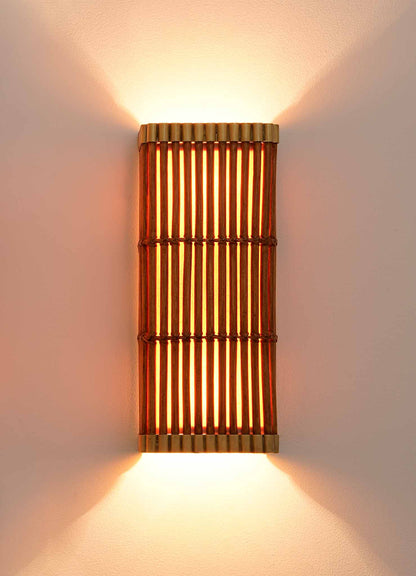 Handcrafted Cane Wall Light